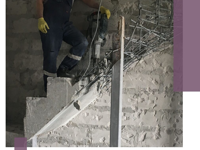 Демонтаж металлических и бетонных лестниц в Севастополе