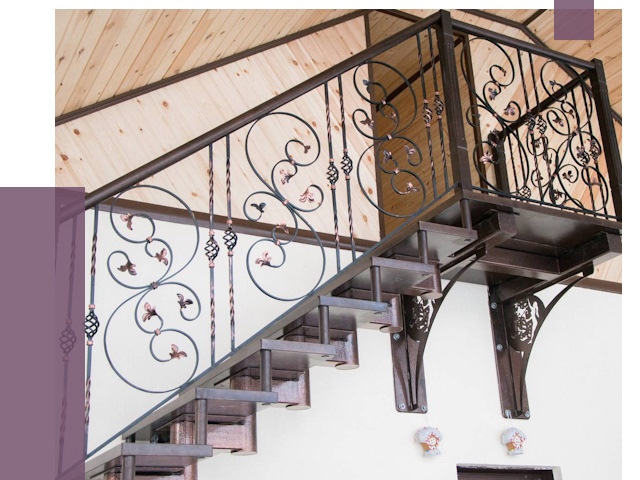 Кованые лестницы в Севастополе от 80504 руб. под ключ