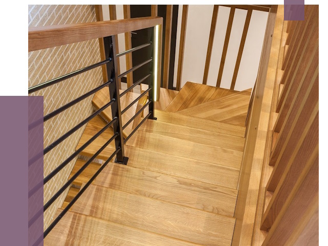 Лестницы из ясеня в Севастополе под ключ от 10115 руб. 