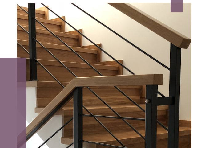 Обшивка металлической лестницы деревом в Севастополе от 4386 руб. 