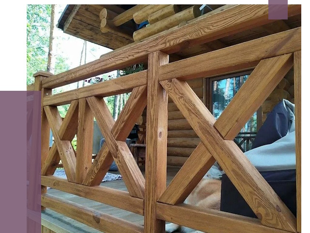 Деревянные перила под ключ в Севастополе от 7741 руб. 