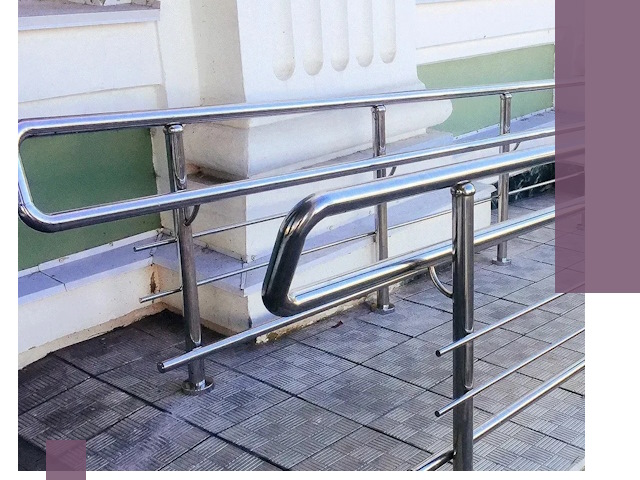 Ограждения пандусов из металла и нержавейки в Севастополе