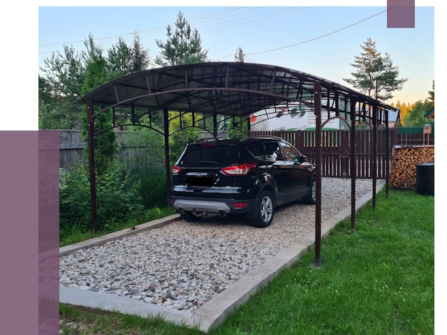 Навесы для автомобиля в Севастополе от 13262 руб.  | ПРОЛЁТ-Сев