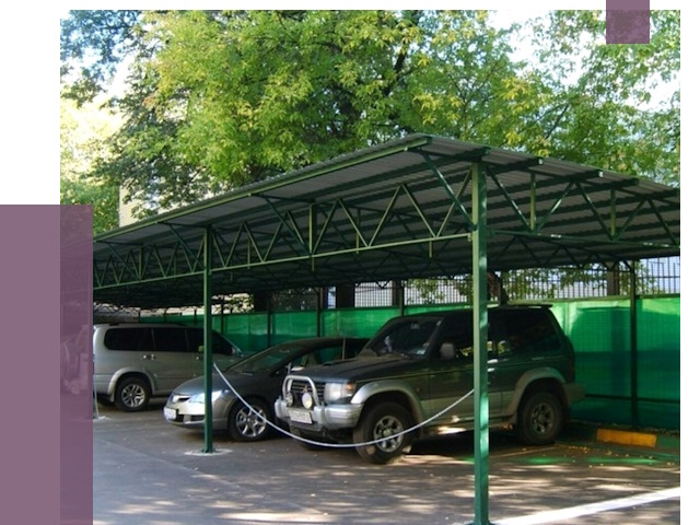 Навесы для парковки в Севастополе от 81020 руб. заказать | ПРОЛЁТ-Сев