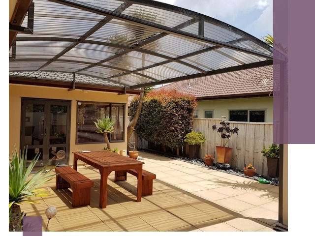 Навесы во двор под ключ в Севастополе — изготовление и монтаж