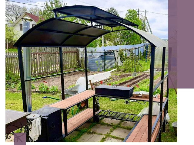 Навесы для барбекю в Севастополе: изготовление, монтаж и демонтаж