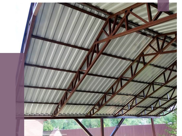 Навесы из профнастила в Севастополе от 7431 руб. | ПРОЛЁТ-Сев