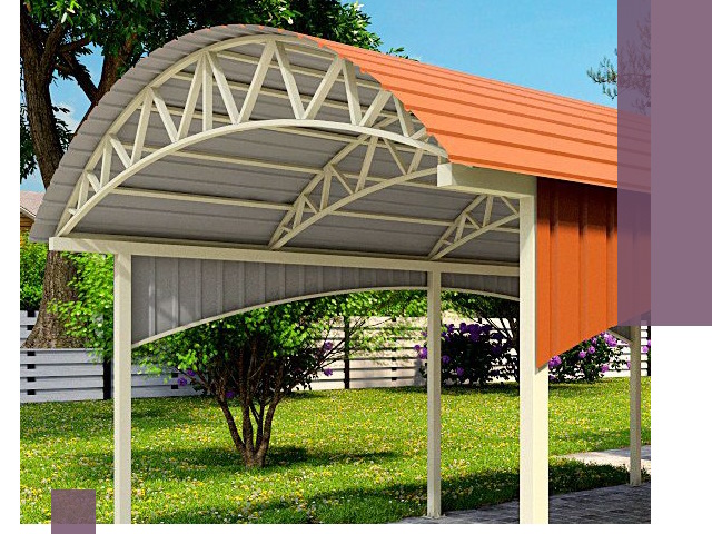 Навесы из профнастила под ключ в Севастополе — установка и монтаж