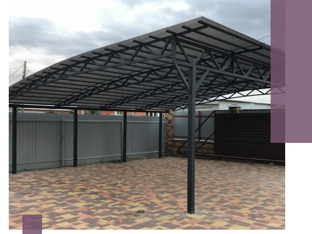 Металлические навесы под ключ в Севастополе — изготовление и монтаж