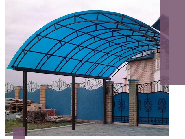 Арочные навесы под ключ в Севастополе — изготовление и монтаж