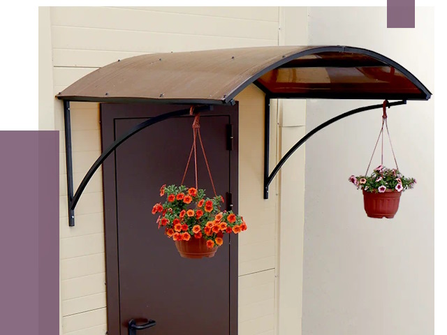 Козырьки над входом в Севастополе от 14965 руб.  | ПРОЛЁТ-Сев