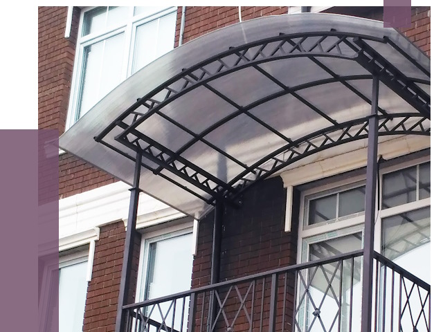 Козырьки над балконом в Севастополе от 8721 руб.  | ПРОЛЁТ-Сев