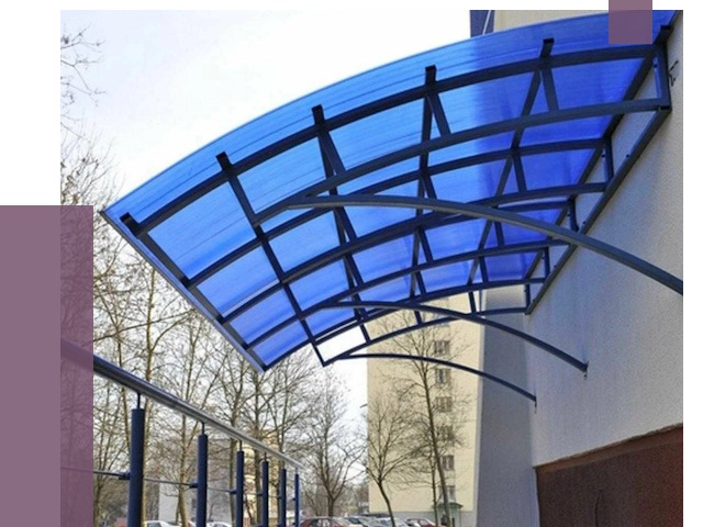 Козырьки из поликарбоната в Севастополе от 4335 руб. под ключ | ПРОЛЁТ-Сев