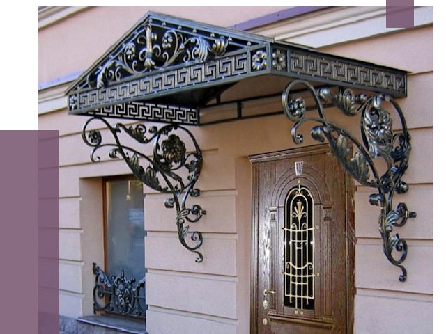 Кованые козырьки в Севастополе под ключ от 12850 руб. — ПРОЛЁТ