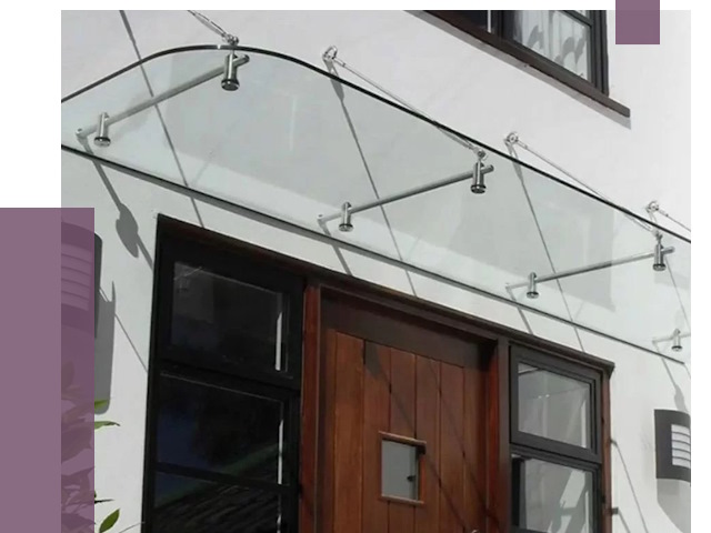 Стеклянные козырьки в Севастополе от 19094 руб. | ПРОЛЁТ-Сев