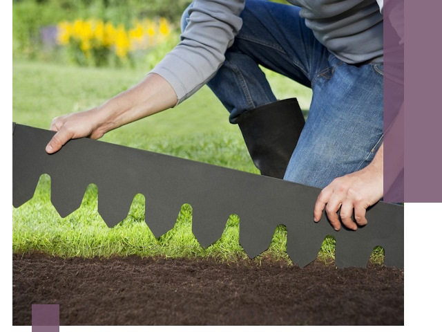 Металлические бордюры для газона в Севастополе — изготовление и монтаж